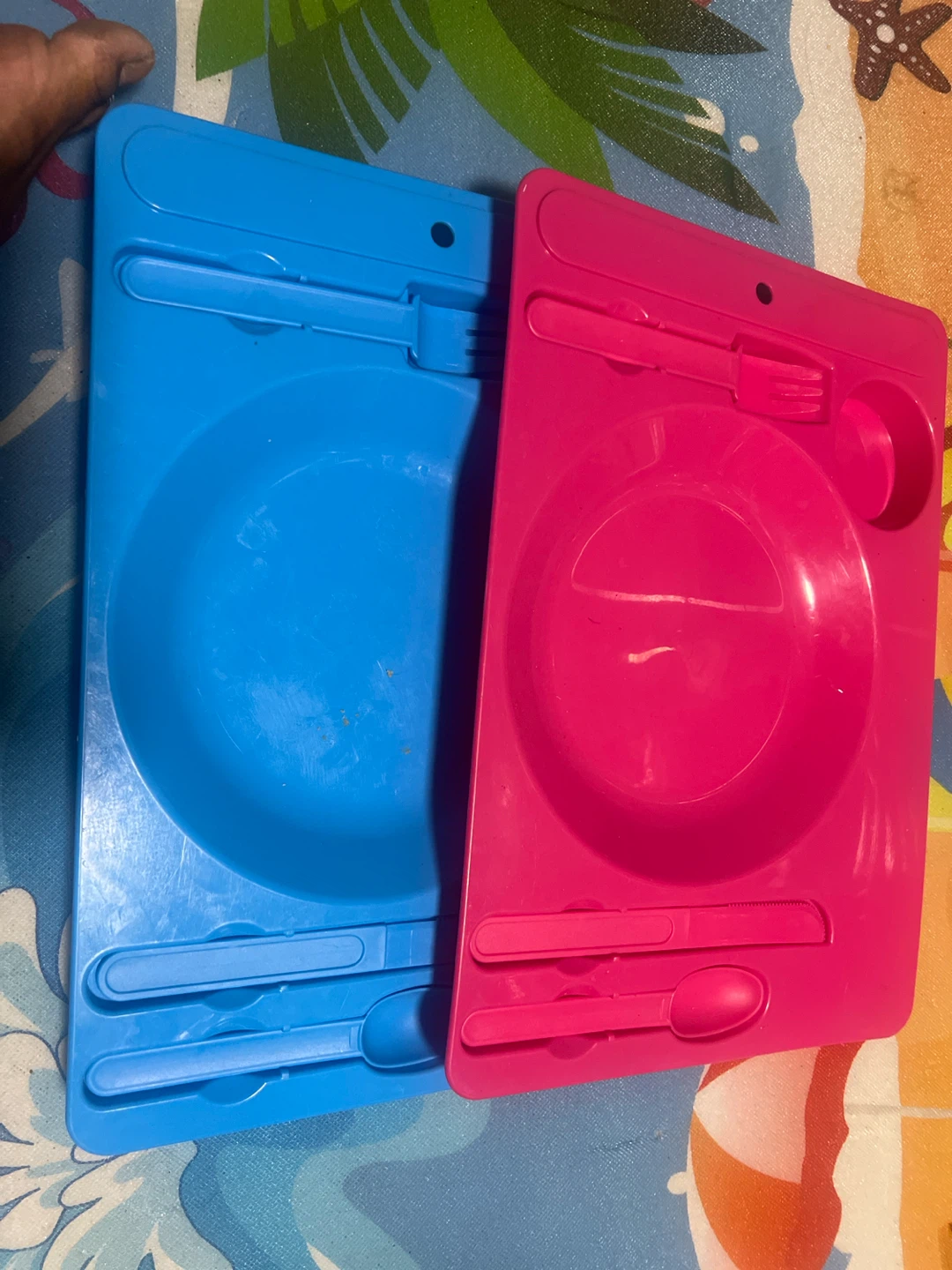 Kids Plastic Tray and Cutlery Sets - photo 2