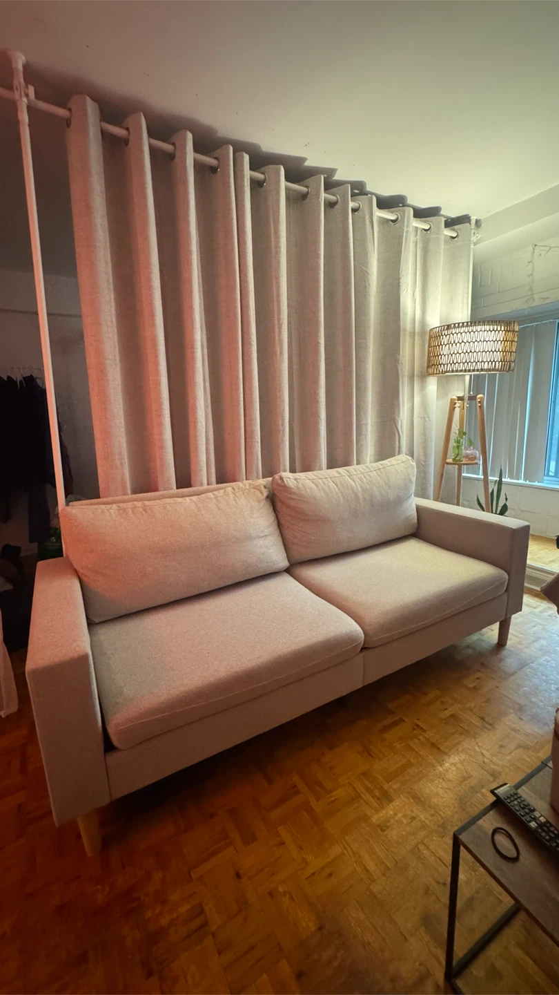 Two-Seater Sofa, Beige -Amazon - photo 4