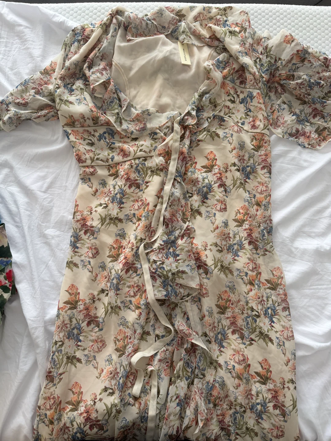 Floral Print Ruffle Dress