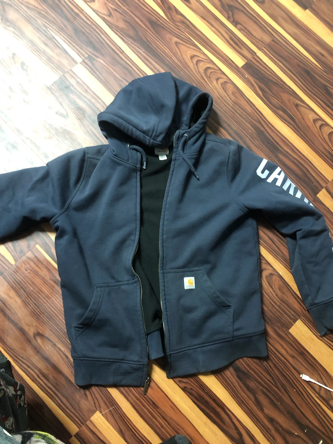 Carhartt Navy Zip-Up Hoodie