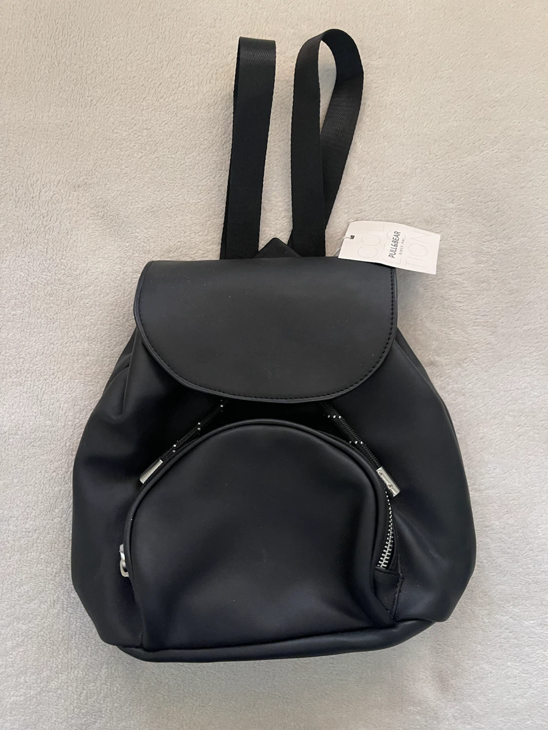 faux leather mini backpack