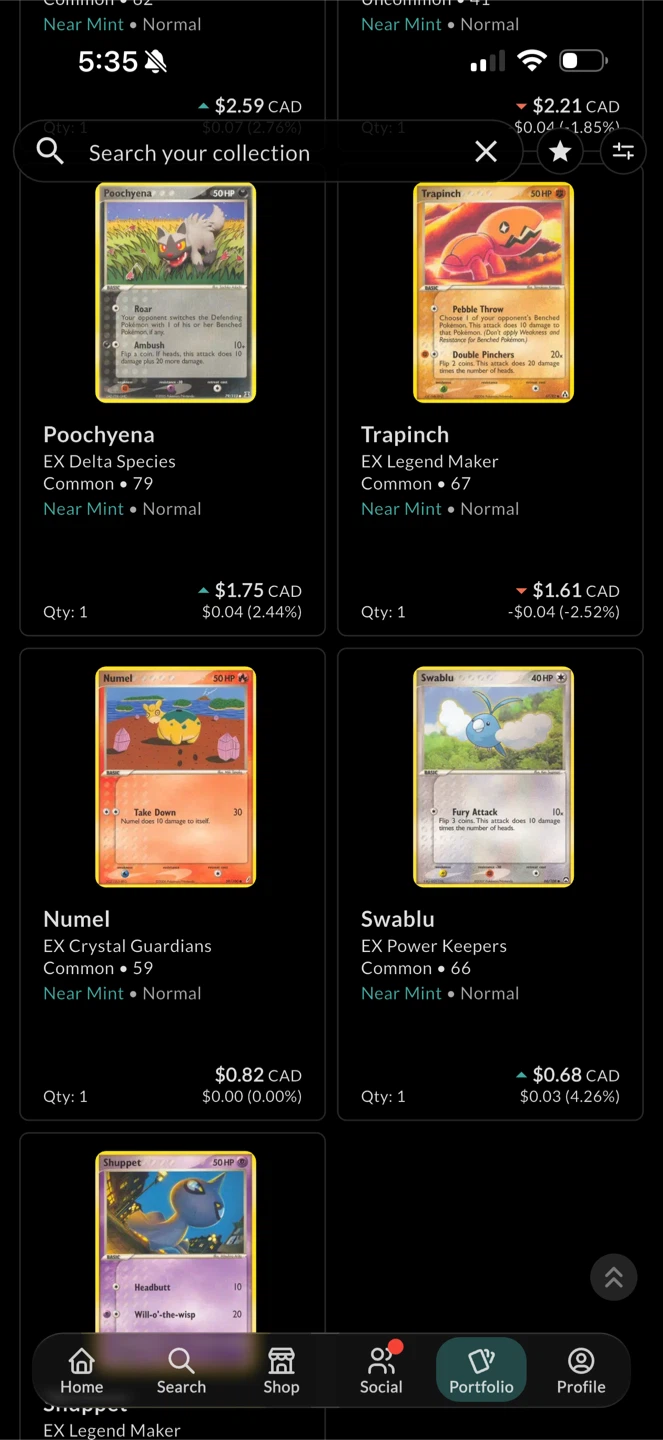 Lot of 9 Vintage Pokemon Trading Cards