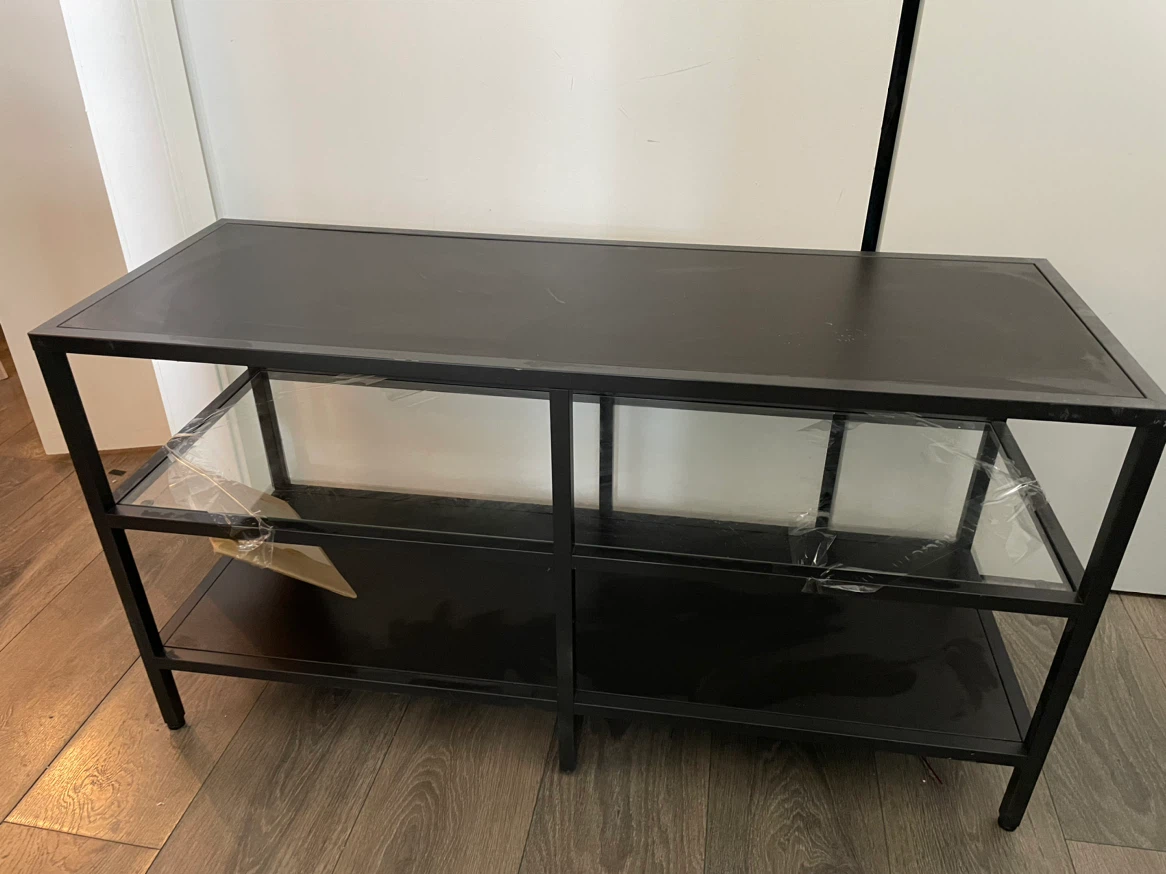 Black Metal TV  Console Table