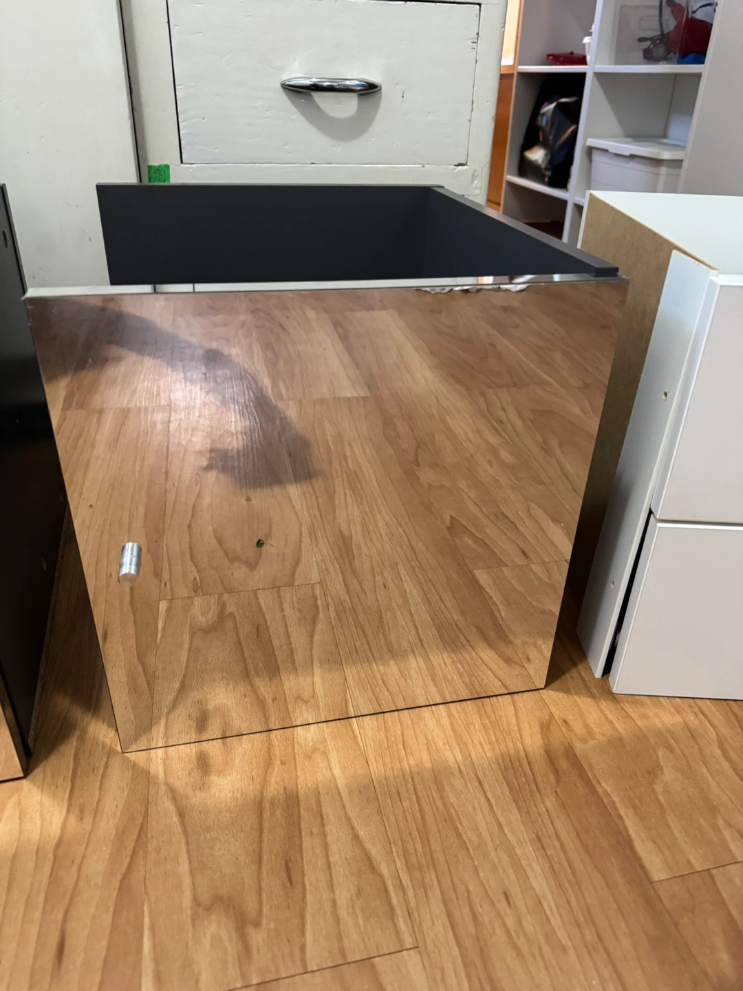 Ikea kallax insert with 2 drawers and shelf insert - mirrored - photo 5