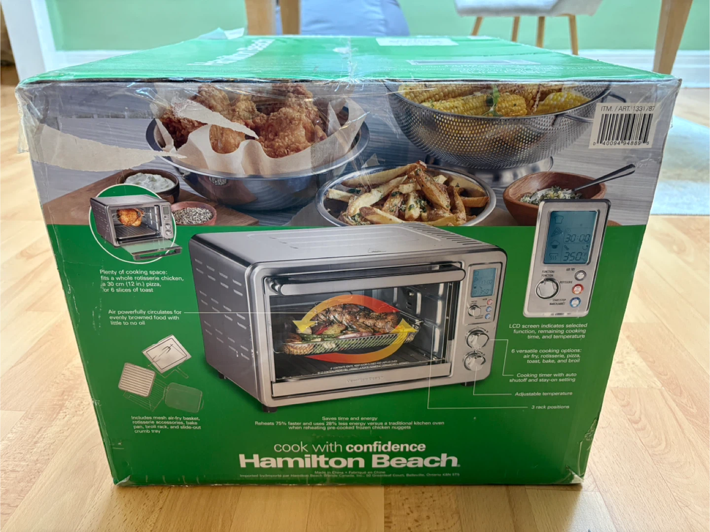 Hamilton Beach Sure-Crisp Digital Air Fryer Toaster Oven - photo 2