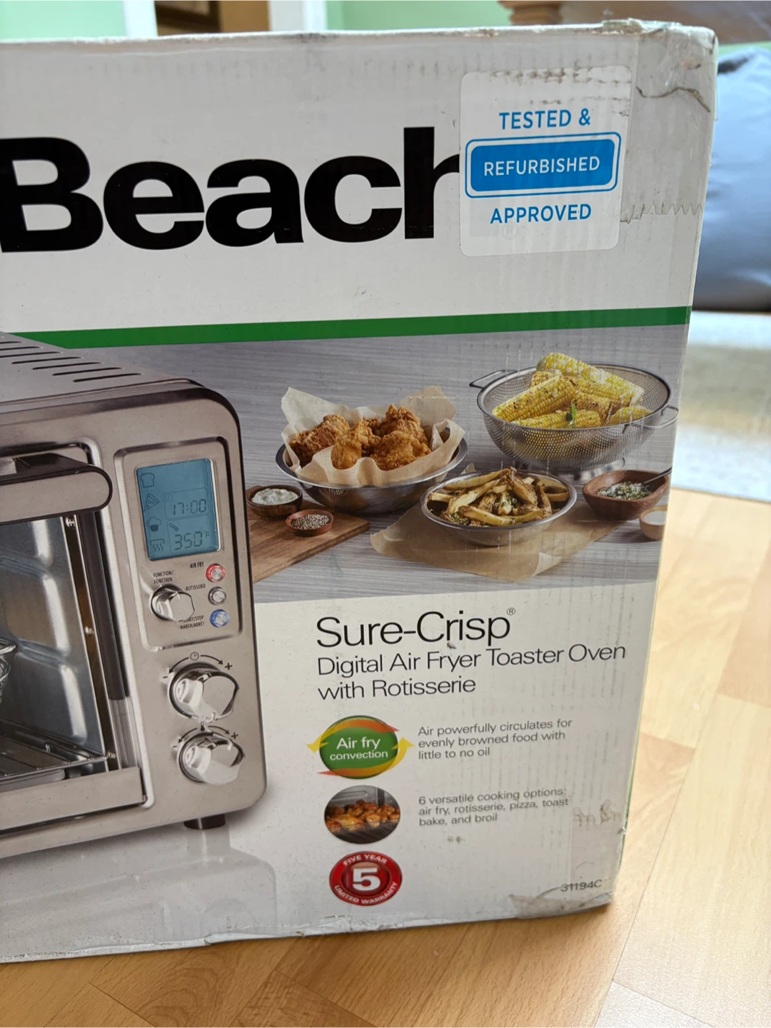 Hamilton Beach Sure-Crisp Digital Air Fryer Toaster Oven - photo 3