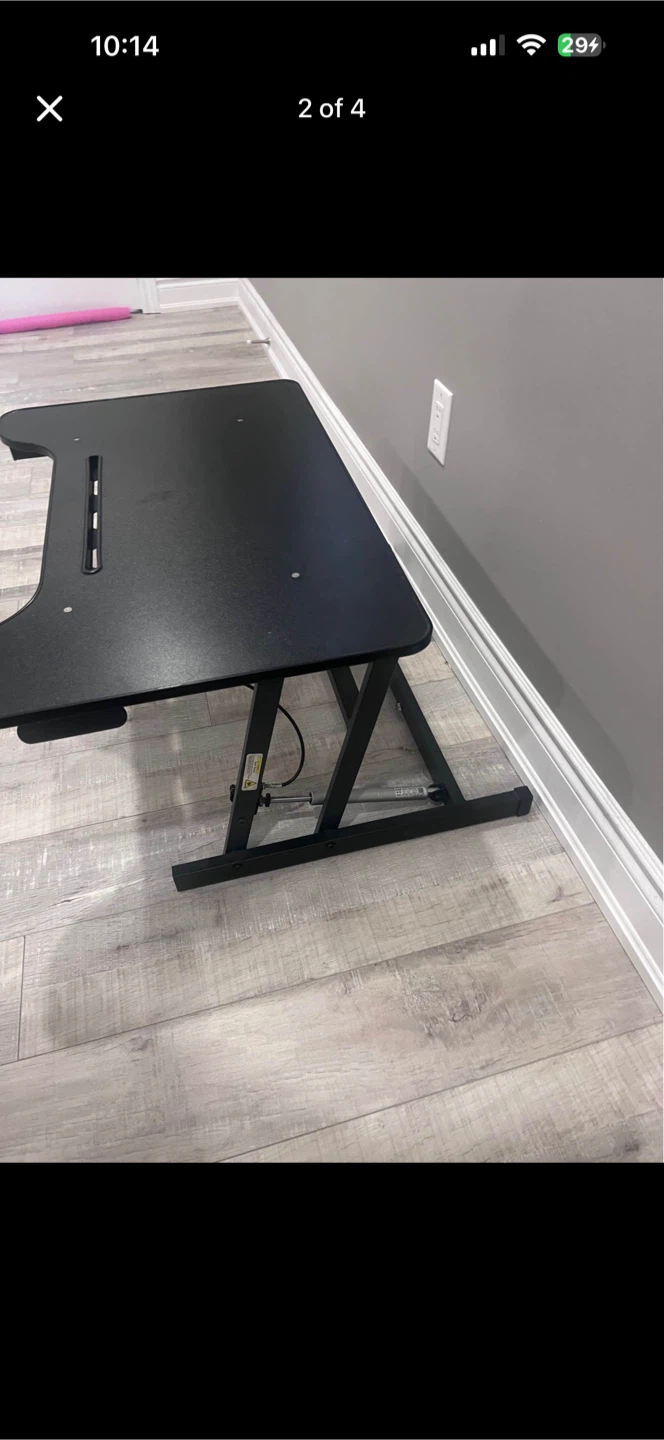 Black Standing Desk Converter - photo 3