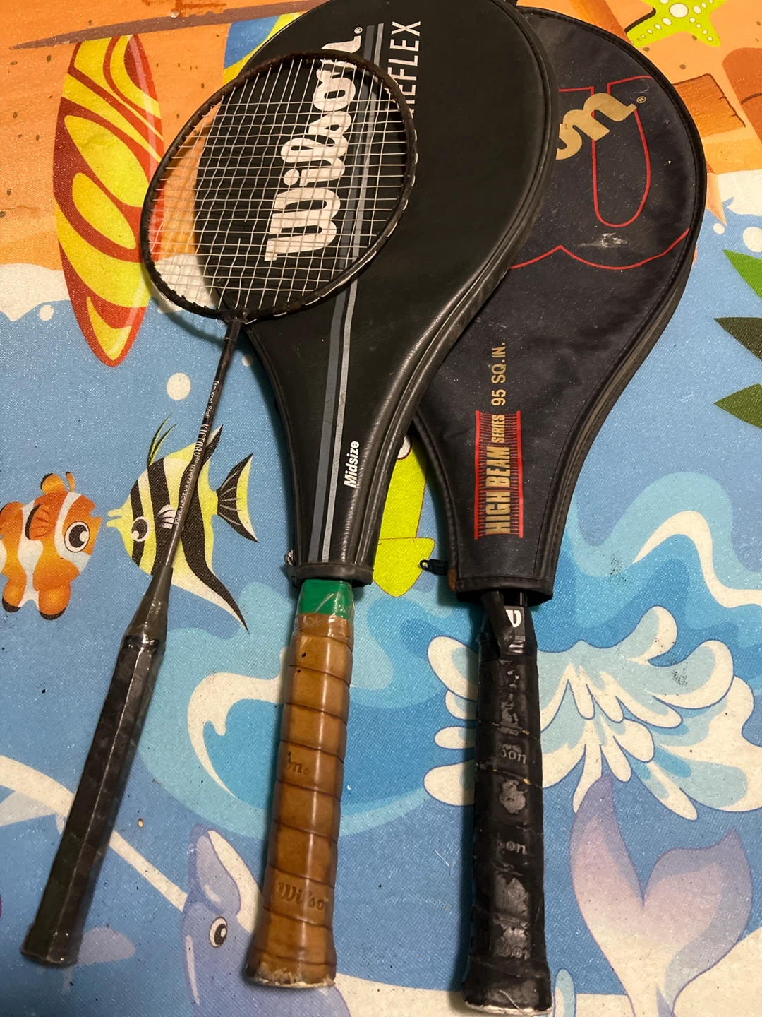 Wilson Tennis and Badminton Rackets Set