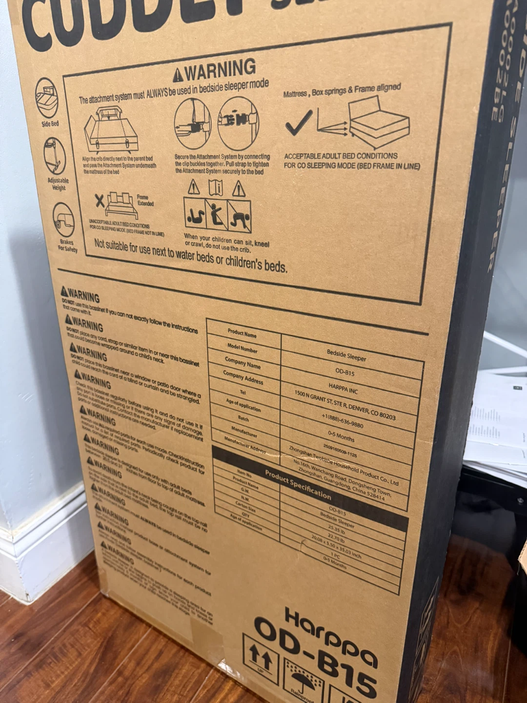 NEW/Sealed — HARPPA Baby Bassinet, never opened, free delivery - photo 4