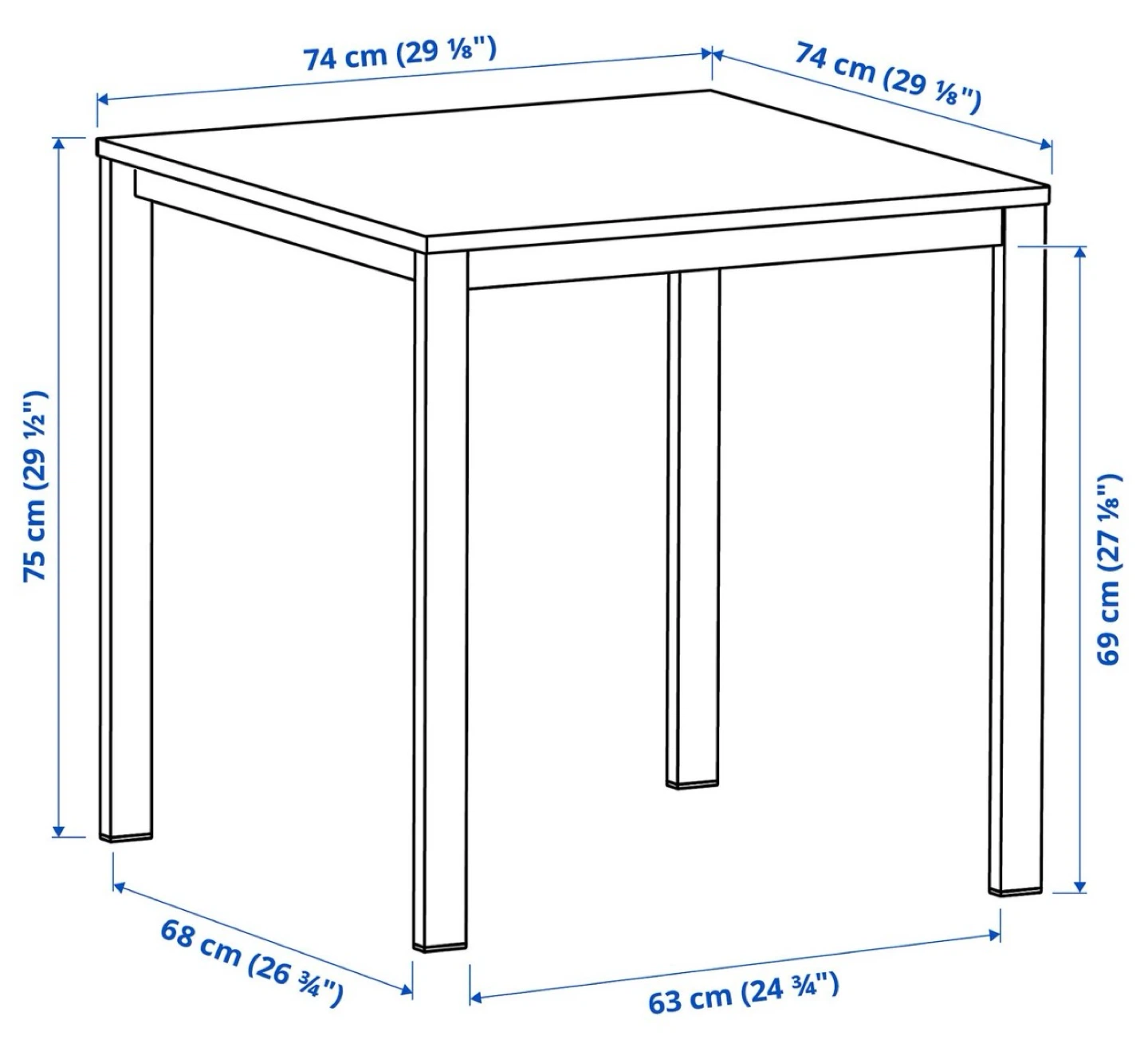 IKEA table 74x74 - photo 2