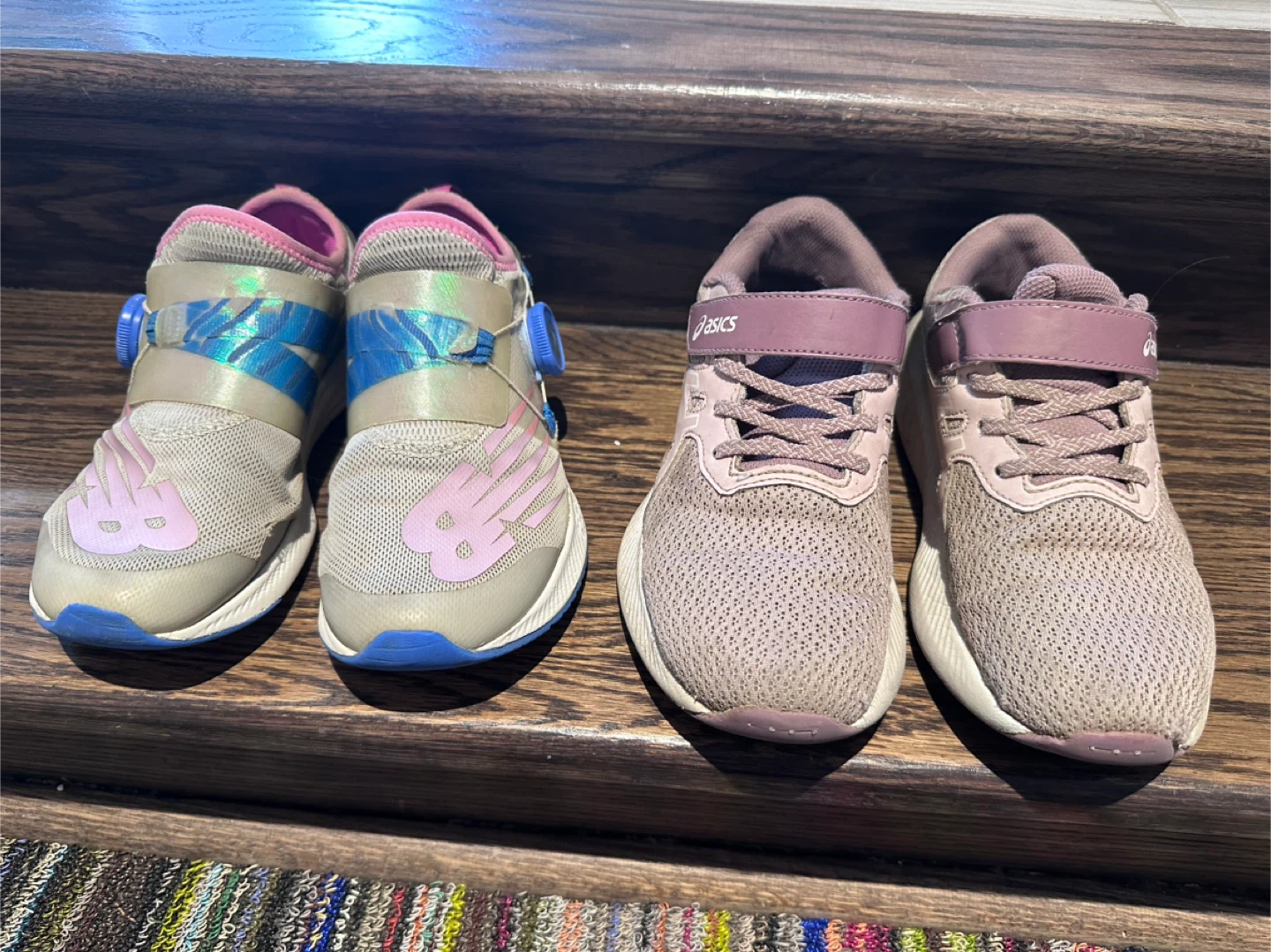 Kids New Balance size 1 & Asics runners Shoes size 2.5