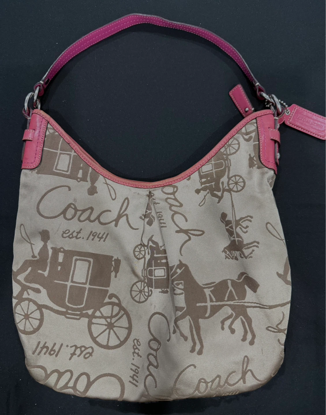 coach horse and carriage bag