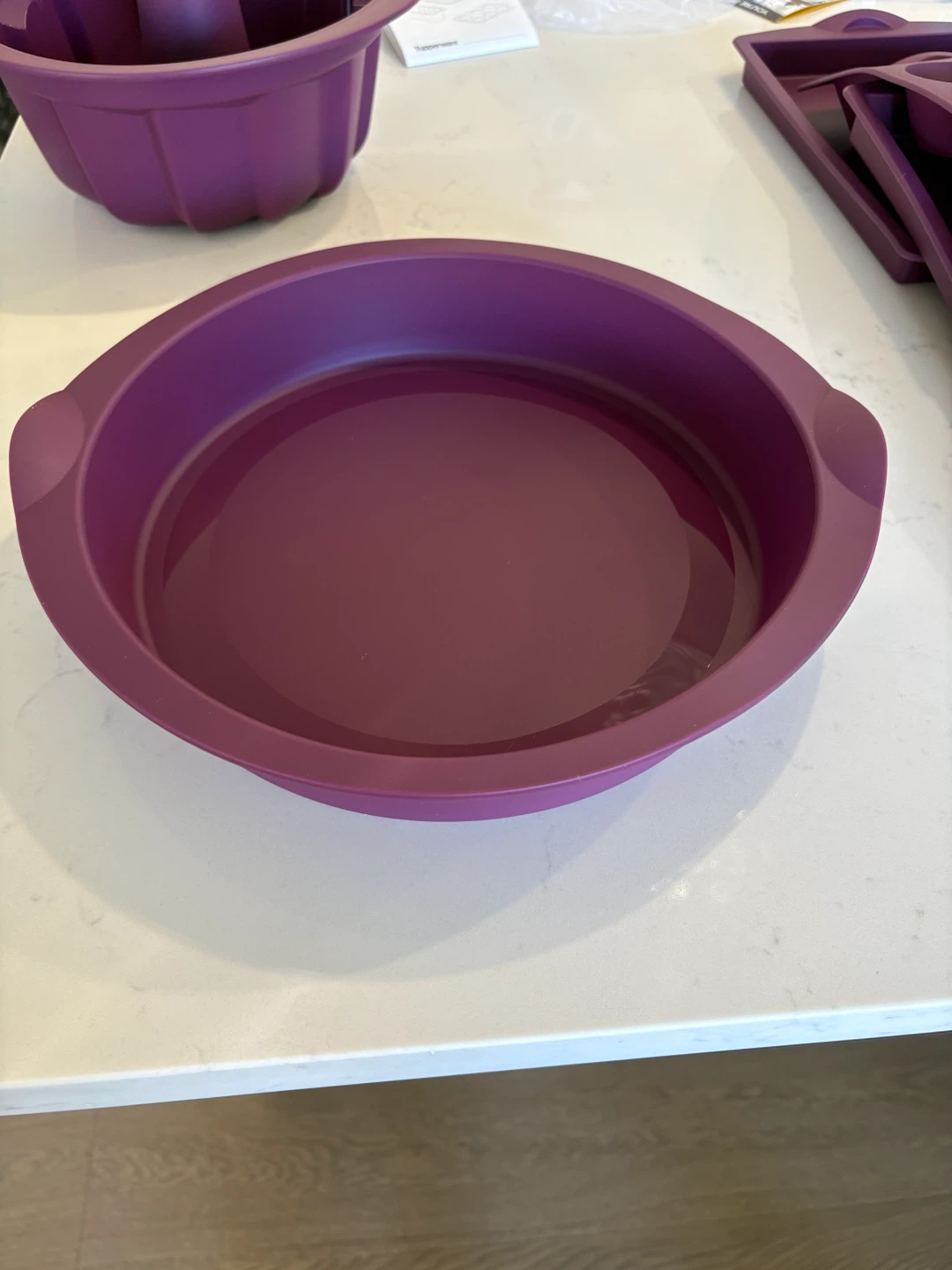 Tupperware Purple Silicone Round Baking Pan