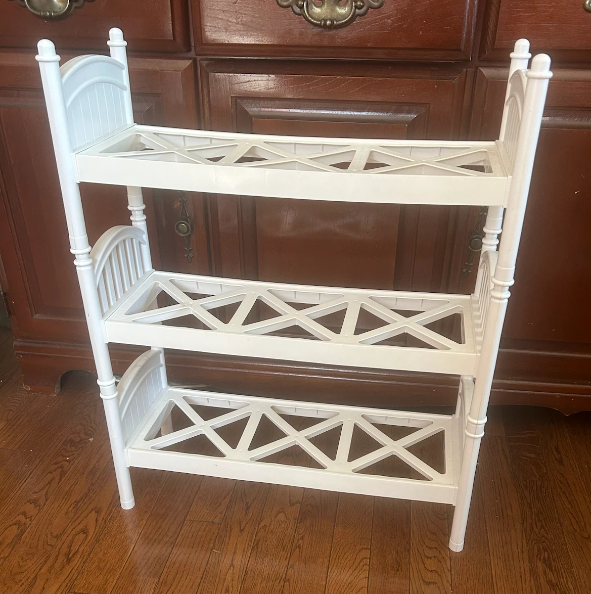 White 3-Tier Plastic Storage Shelf