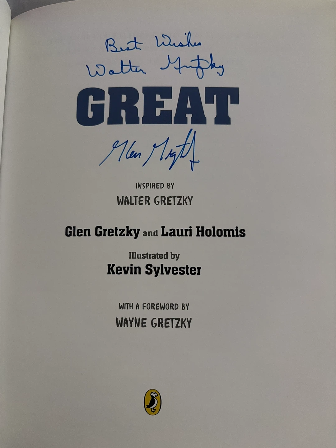 Great! Inspired by Walter Gretzky Children's Book - photo 2