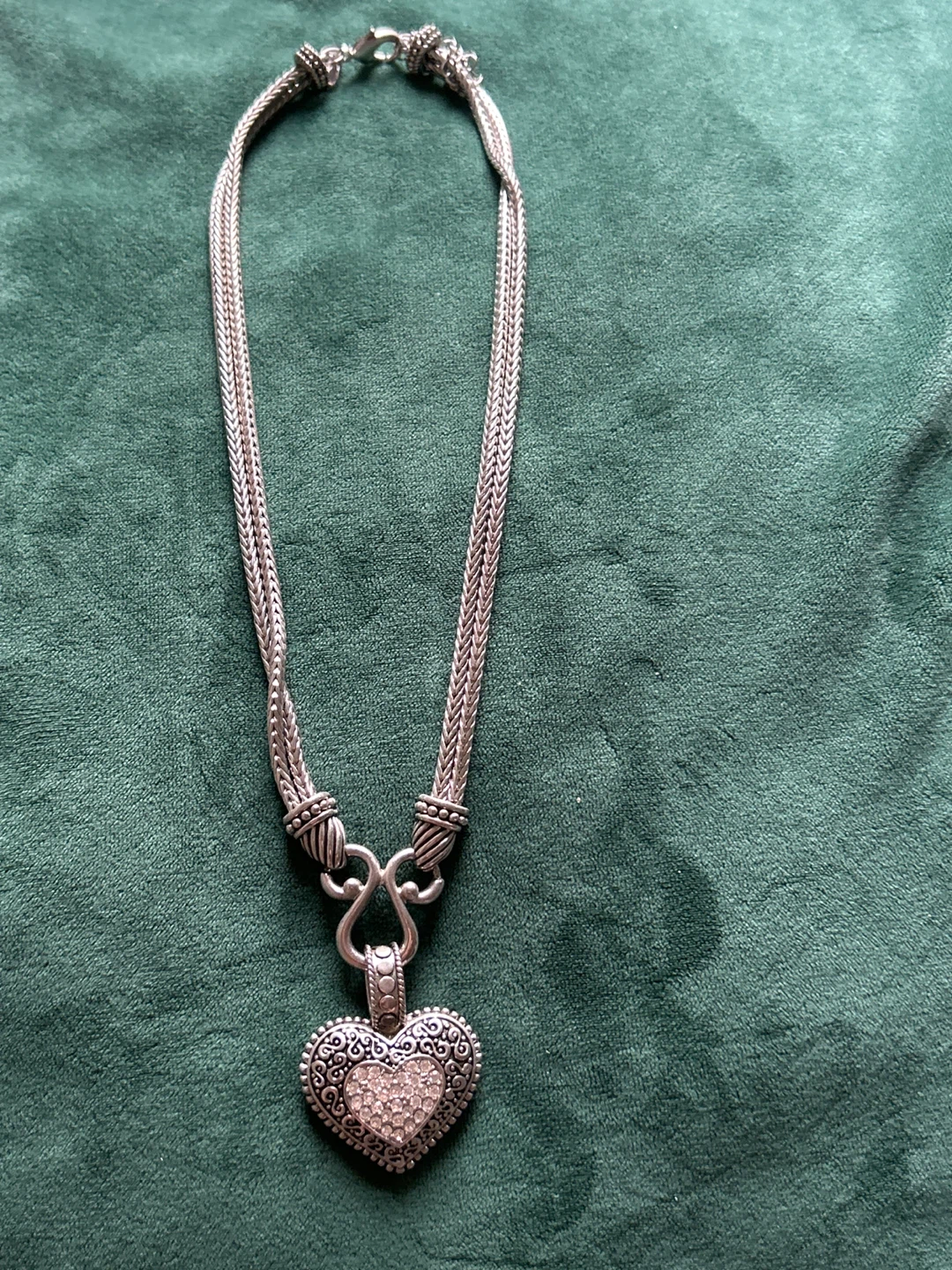 Sterling Silver Heart Pendant Necklace