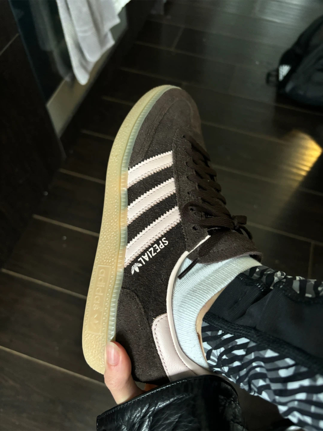 Adidas Handball Spezial W Women's Sneakers Brown Pink Size 6 - photo 2