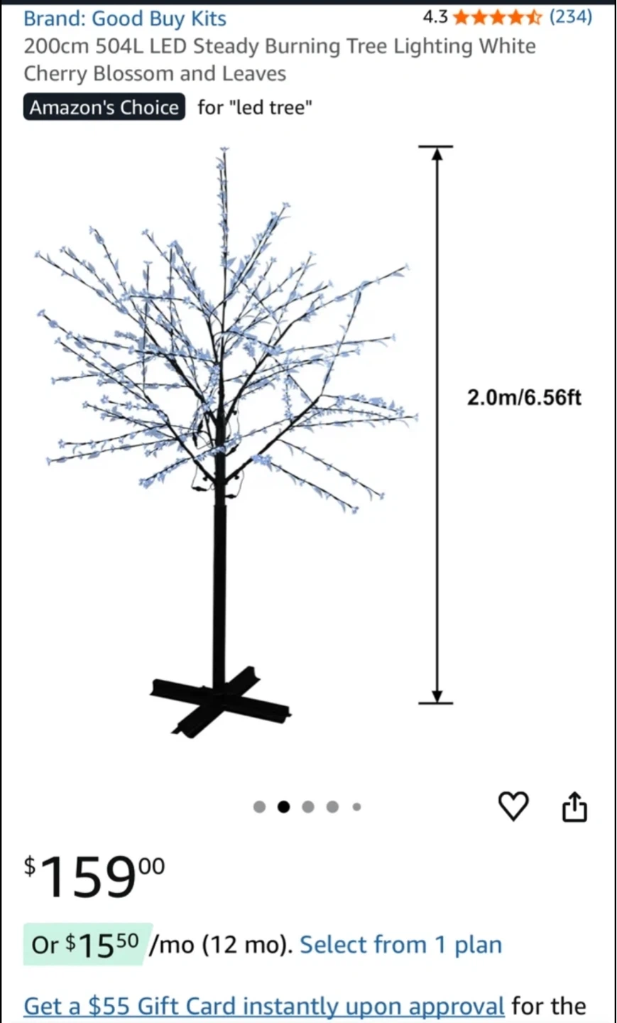 Good Buy Kits 200cm LED Cherry Blossom Tree - photo 2
