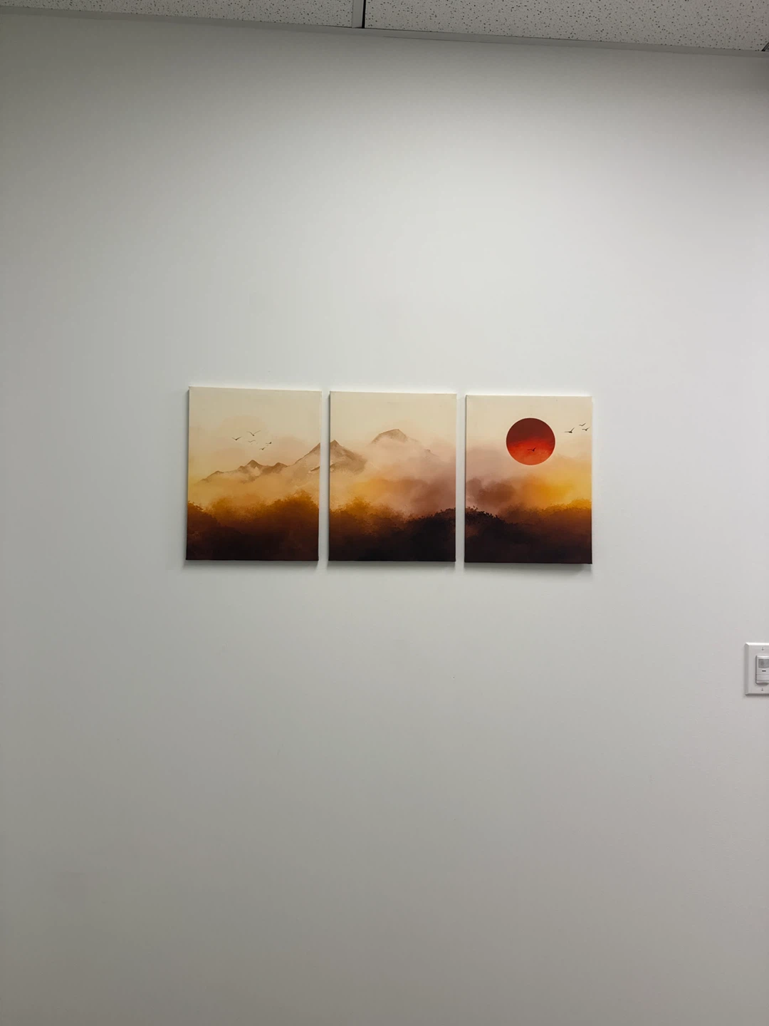 3-Piece Mountain Subset Landscape Canvas Painting Set