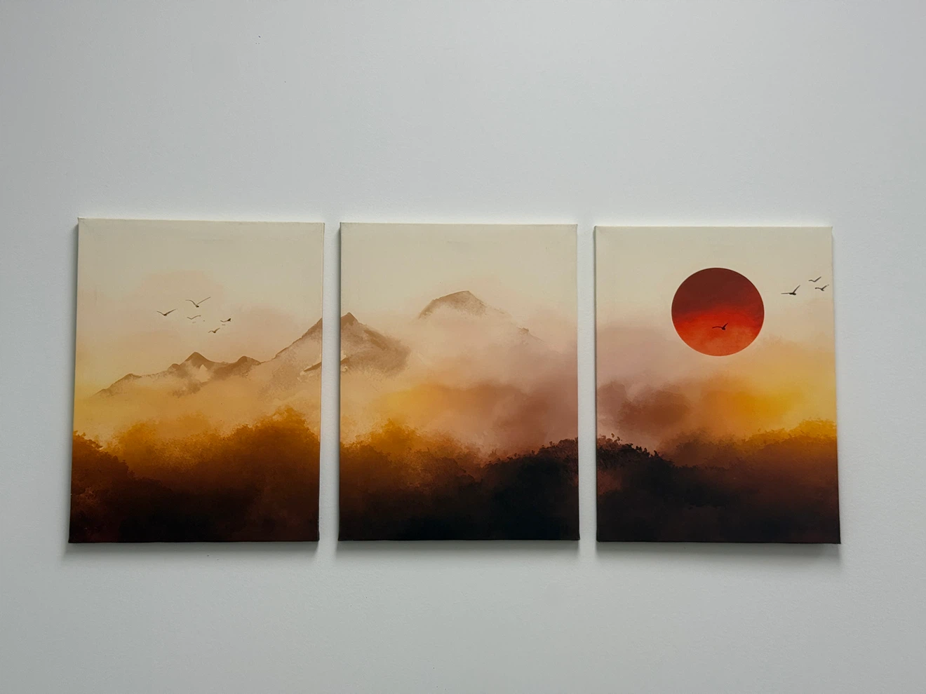 3-Piece Mountain Subset Landscape Canvas Painting Set - photo 5