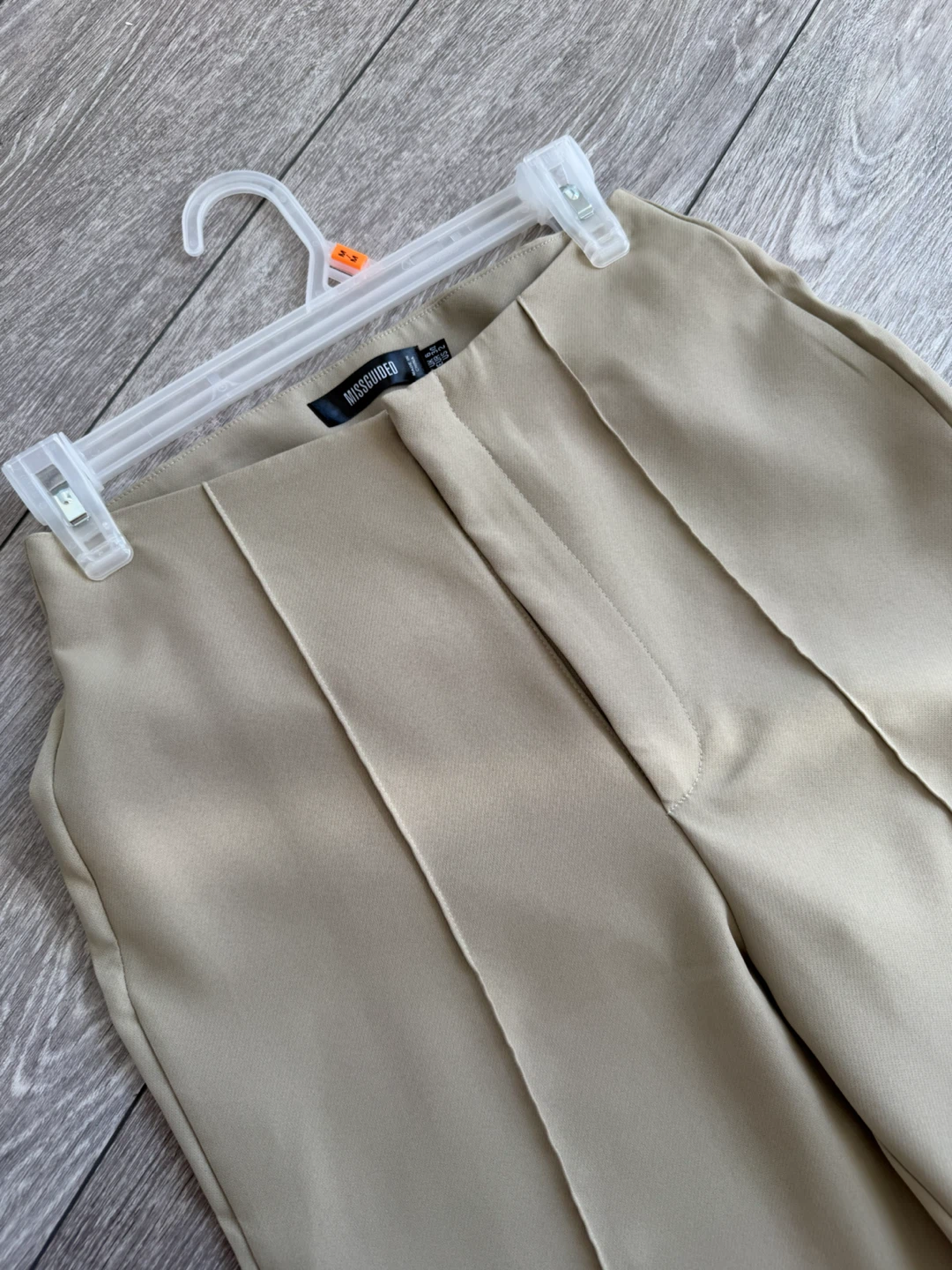 Missguided beige wide leg trousers - photo 2