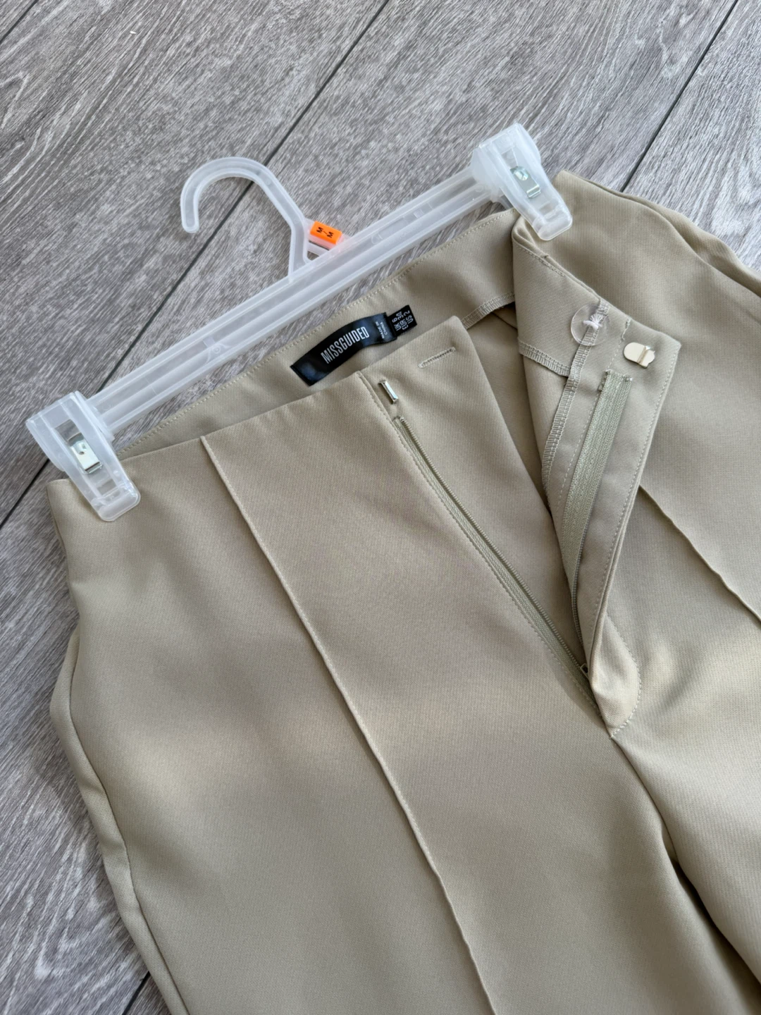 Missguided beige wide leg trousers - photo 3