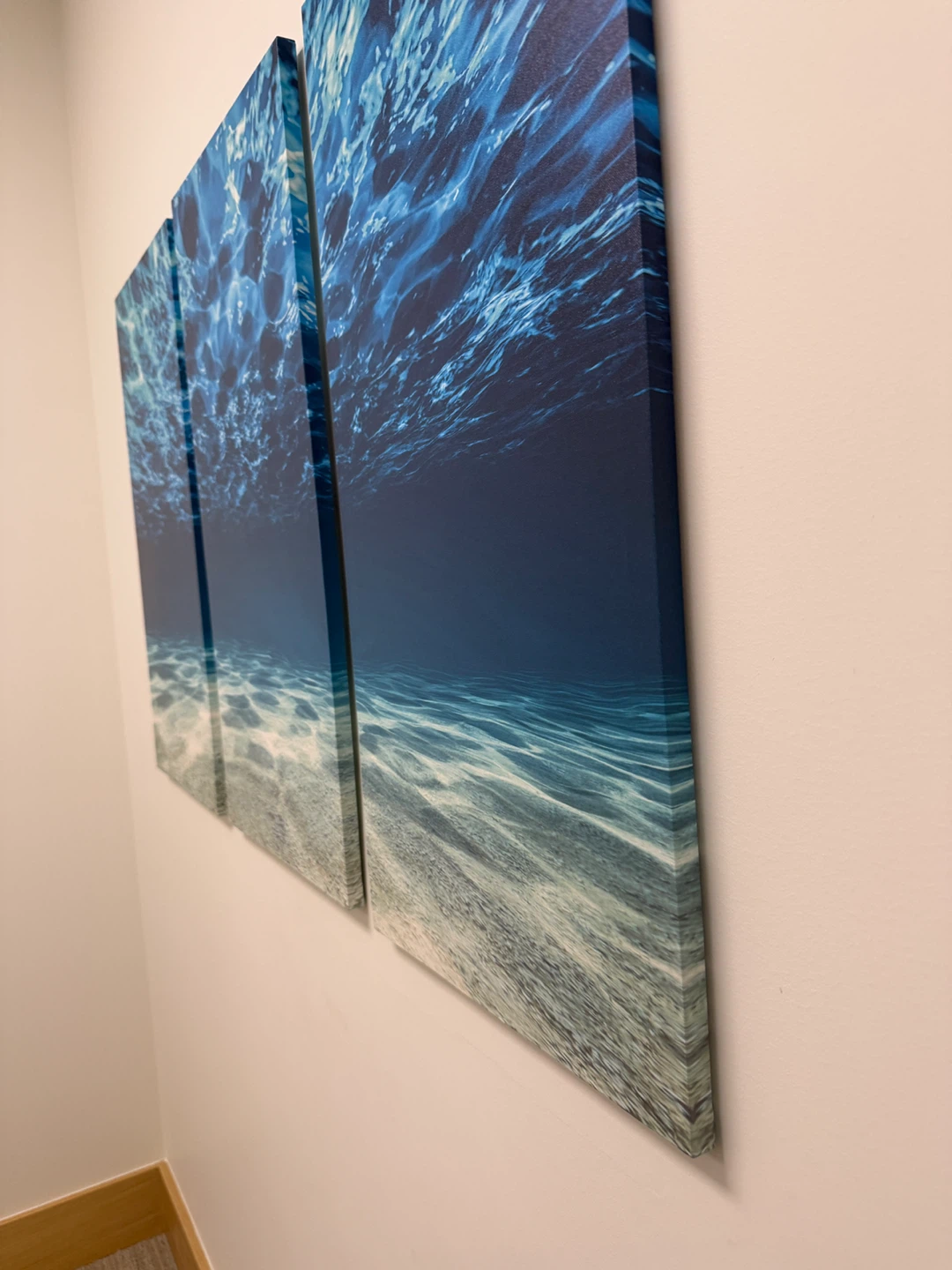 Three-piece Underwater Scene Canvas Wall Painting - photo 5
