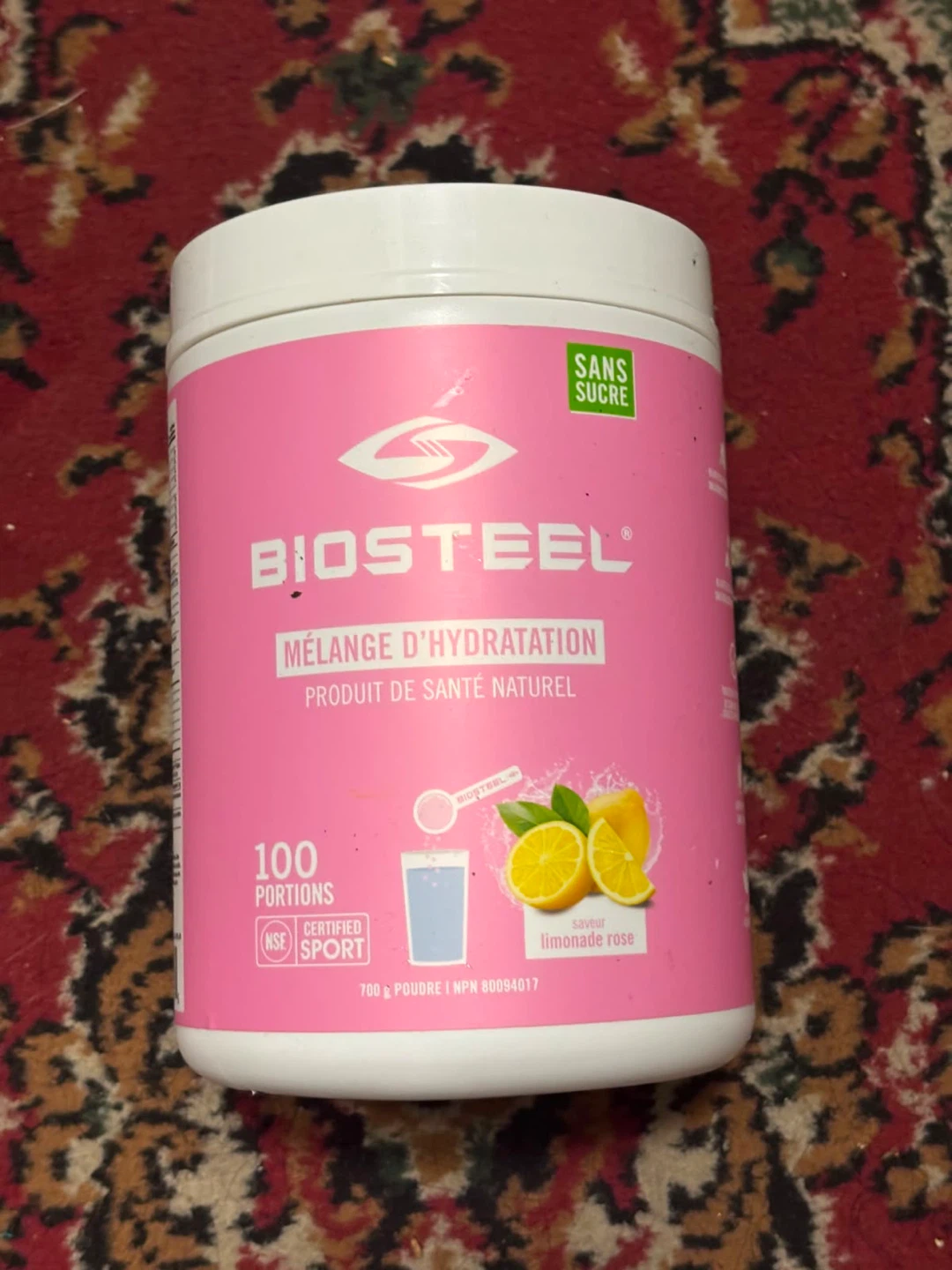 BioSteel Hydration Mix Pink Lemonade 700g