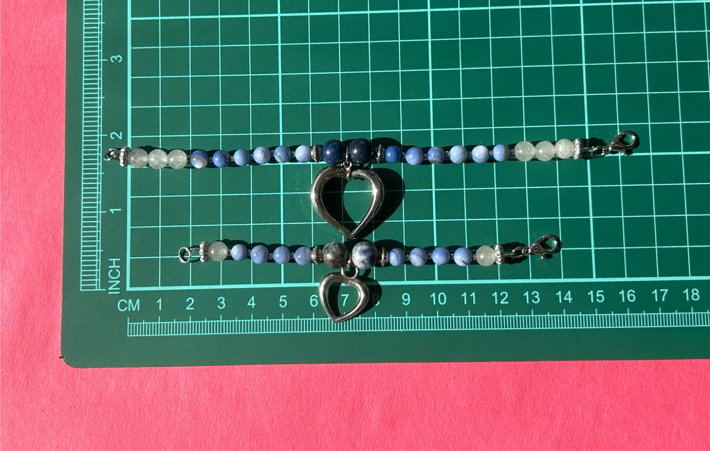 Two Beaded Heart Bracelets - photo 5