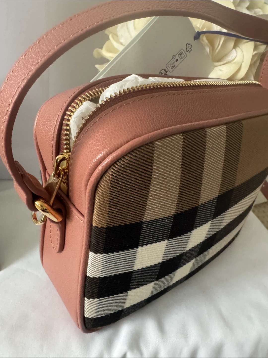 Burberry Small Camera Bag - Dark Rosewood - photo 3