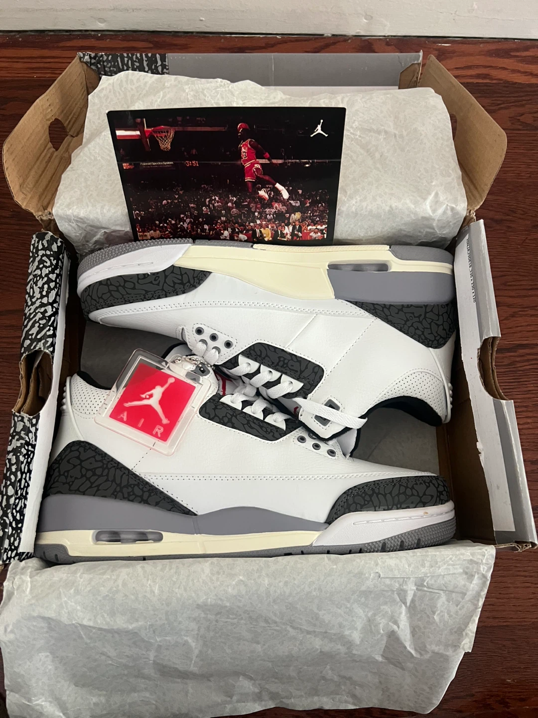 Air Jordan 3 Retro White/Grey Sneakers