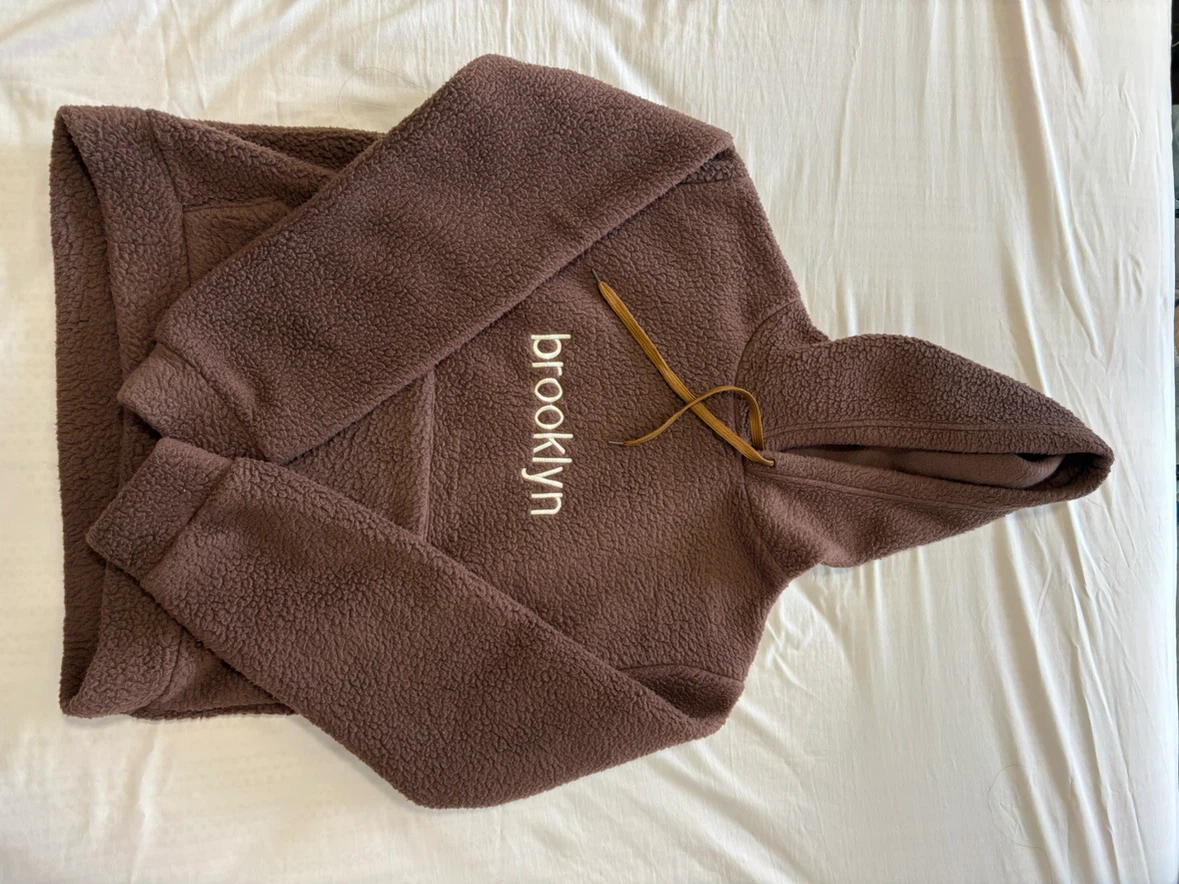 Brown Brooklyn Teddy Fleece Hoodie