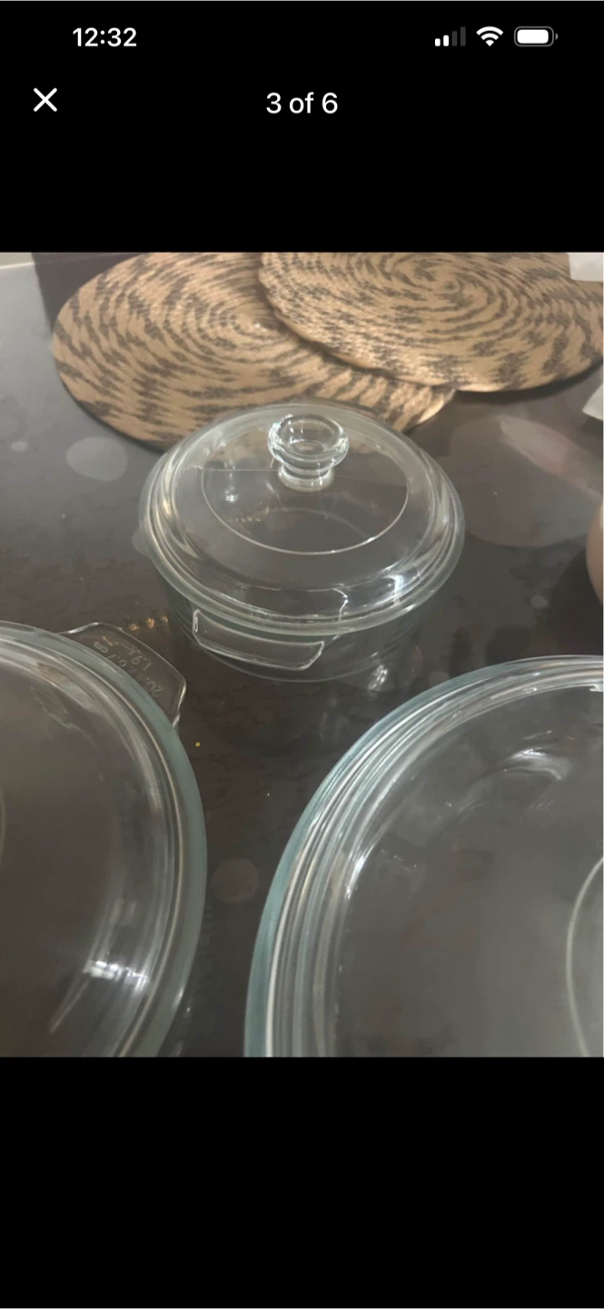 3-Piece Glass Casserole Dish Set with Lids - photo 3