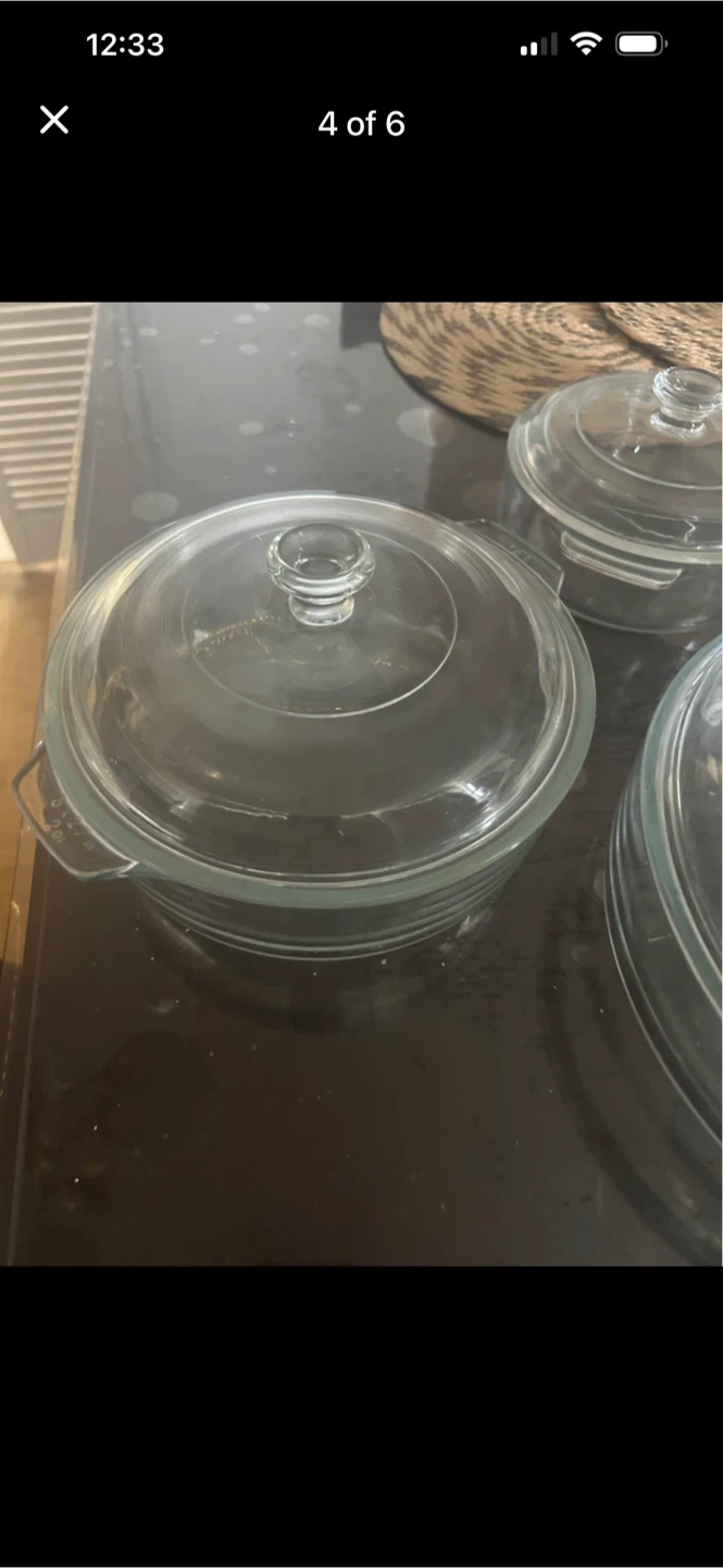 3-Piece Glass Casserole Dish Set with Lids - photo 4