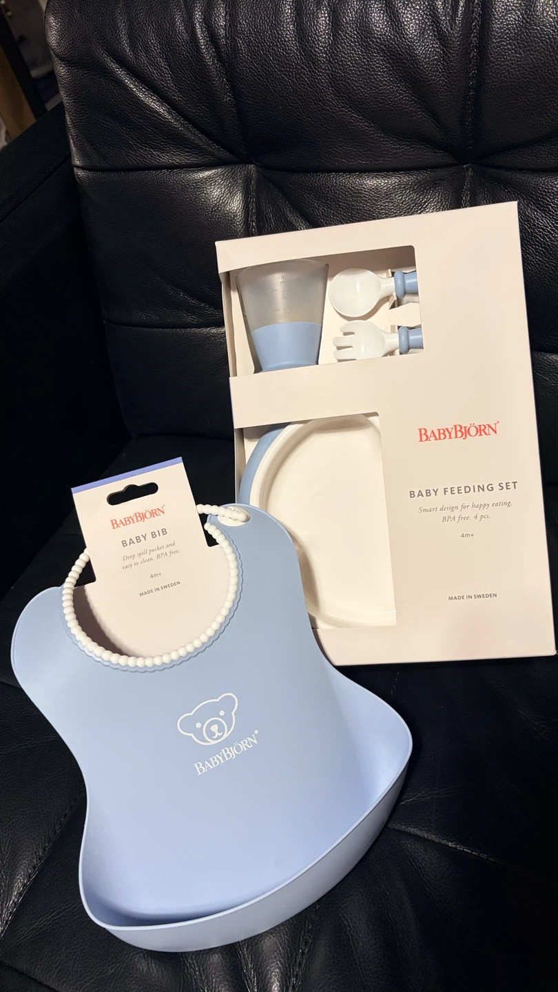 BabyBjörn Baby Feeding Set + Baby Bib - photo 2