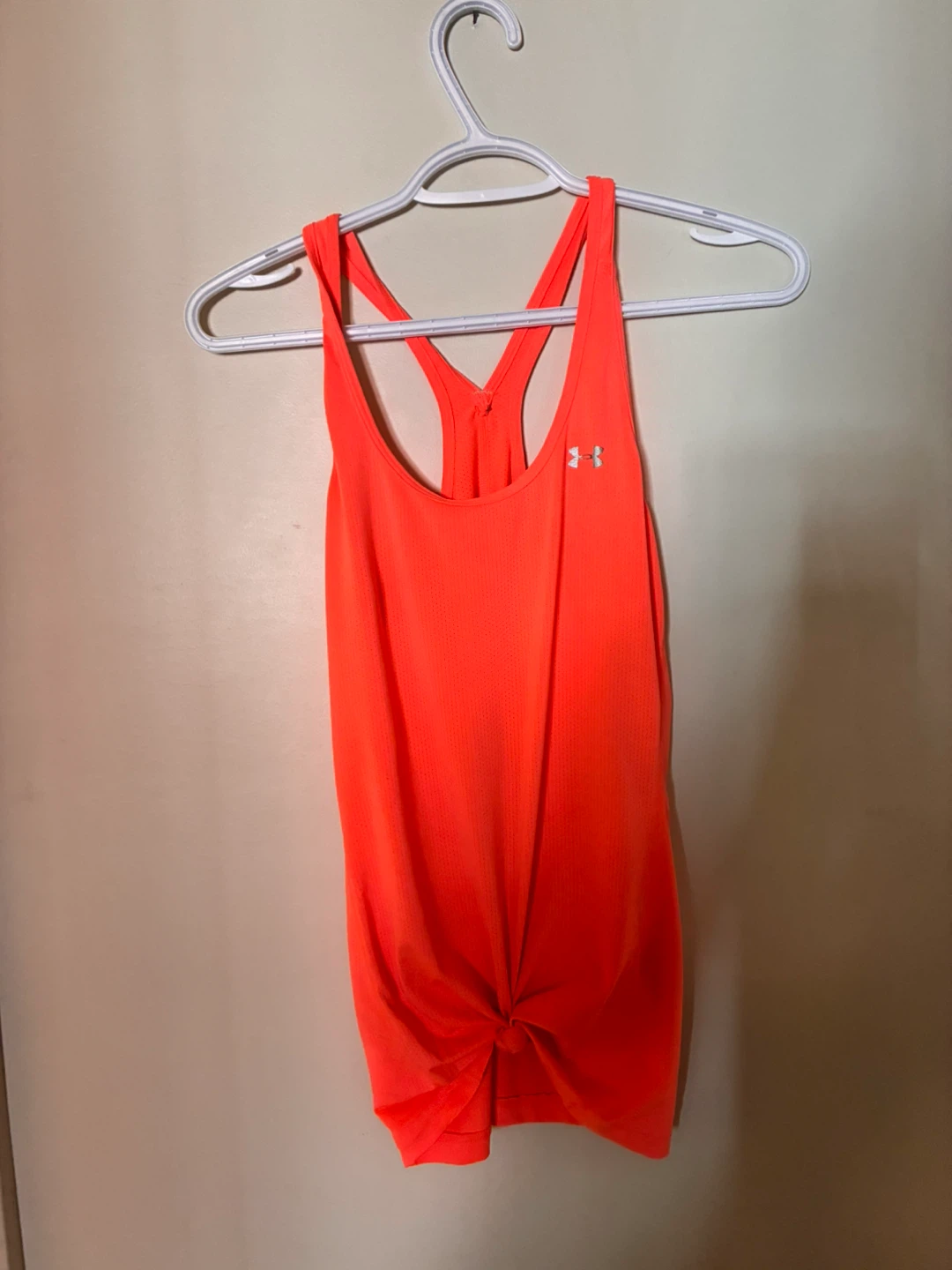 Under Armour Neon Orange Racerback Tank Top