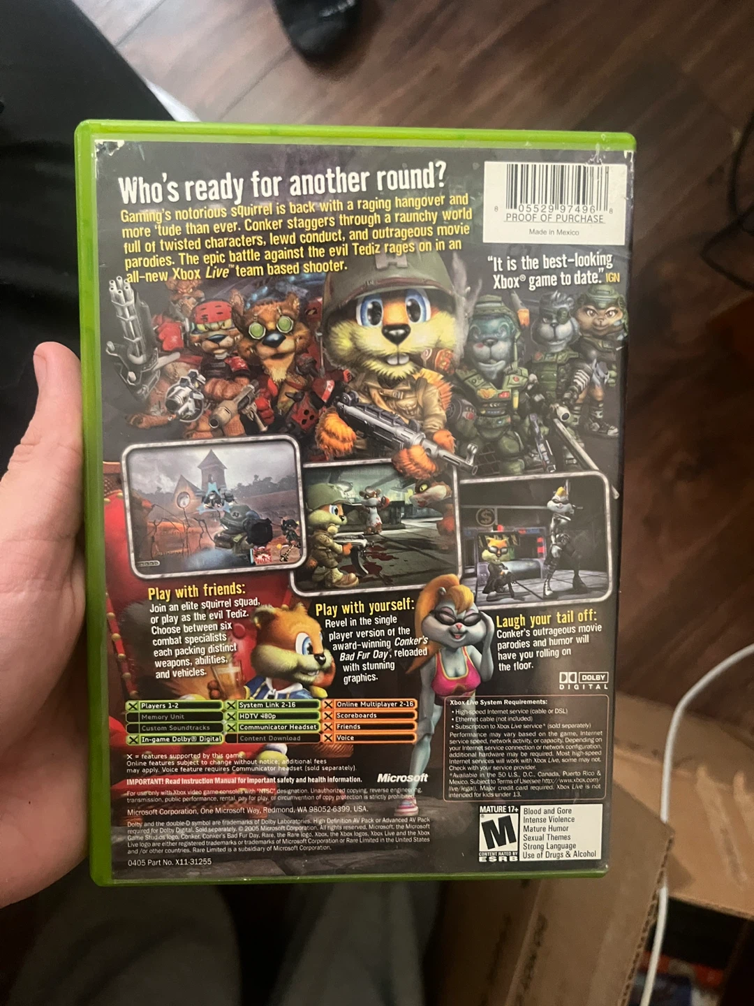 Xbox Conker Live & Reloaded Video Game - photo 2