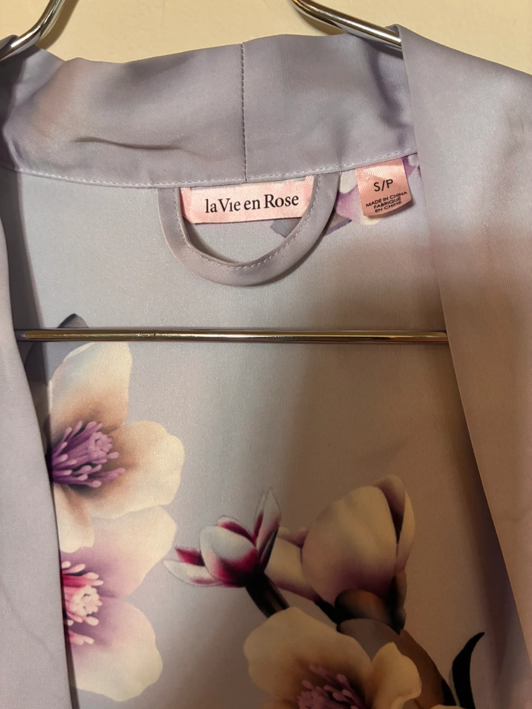 La Vie en Rose Floral Satin Robe - photo 4