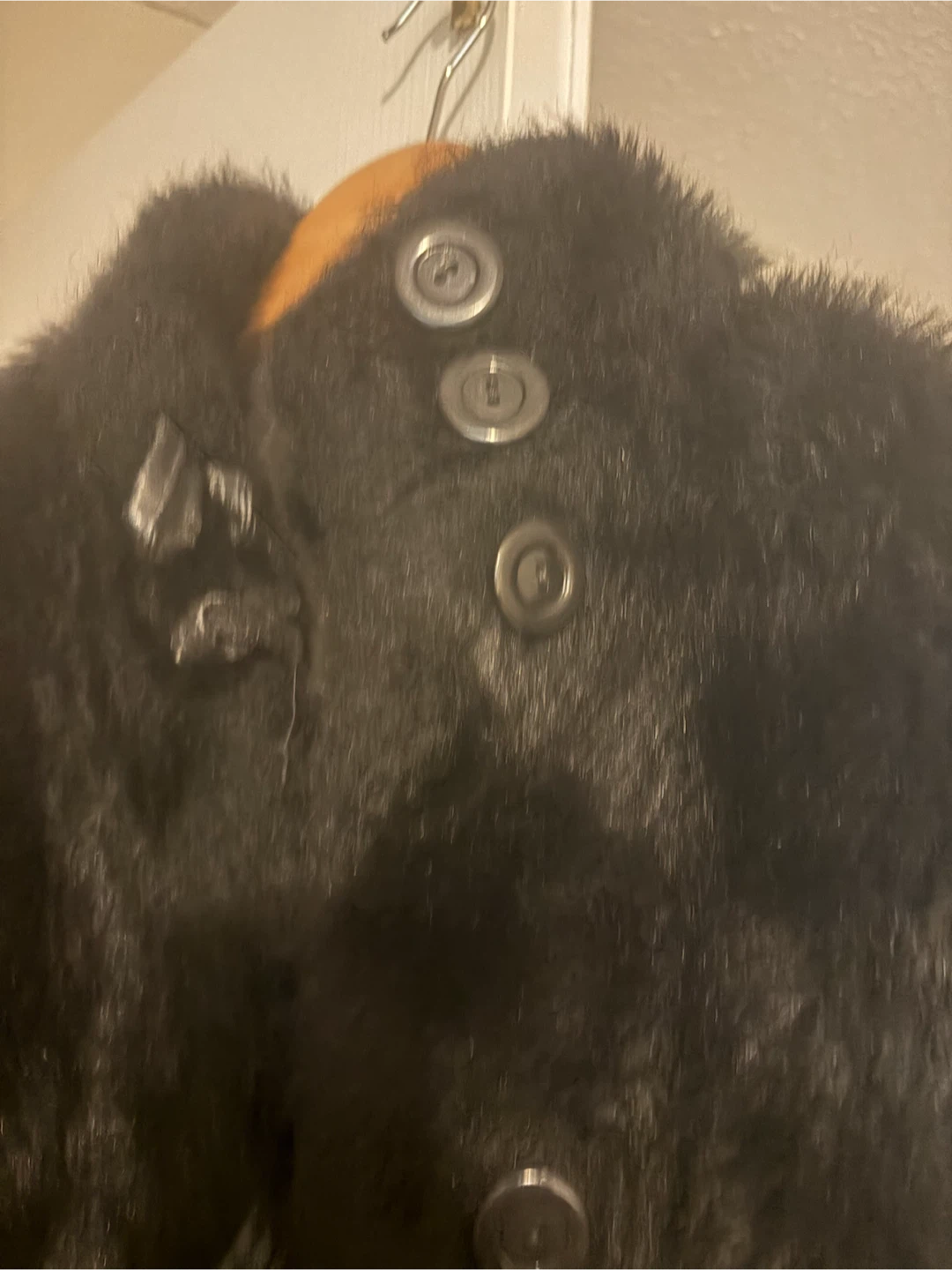 Black Faux Fur Coat - photo 2