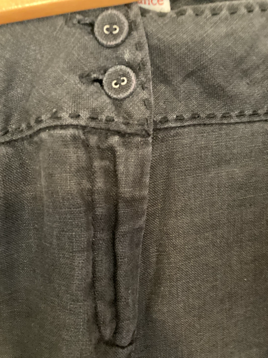 Black Linen Culottes Size 10 - photo 4