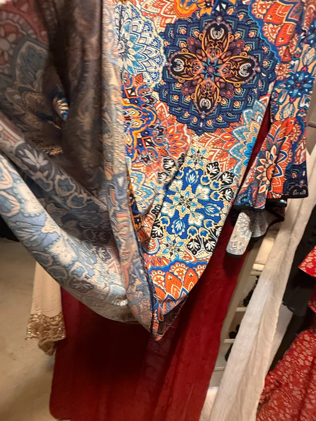 MSK Women's Print Bell Sleeve Dress Size M - photo 4