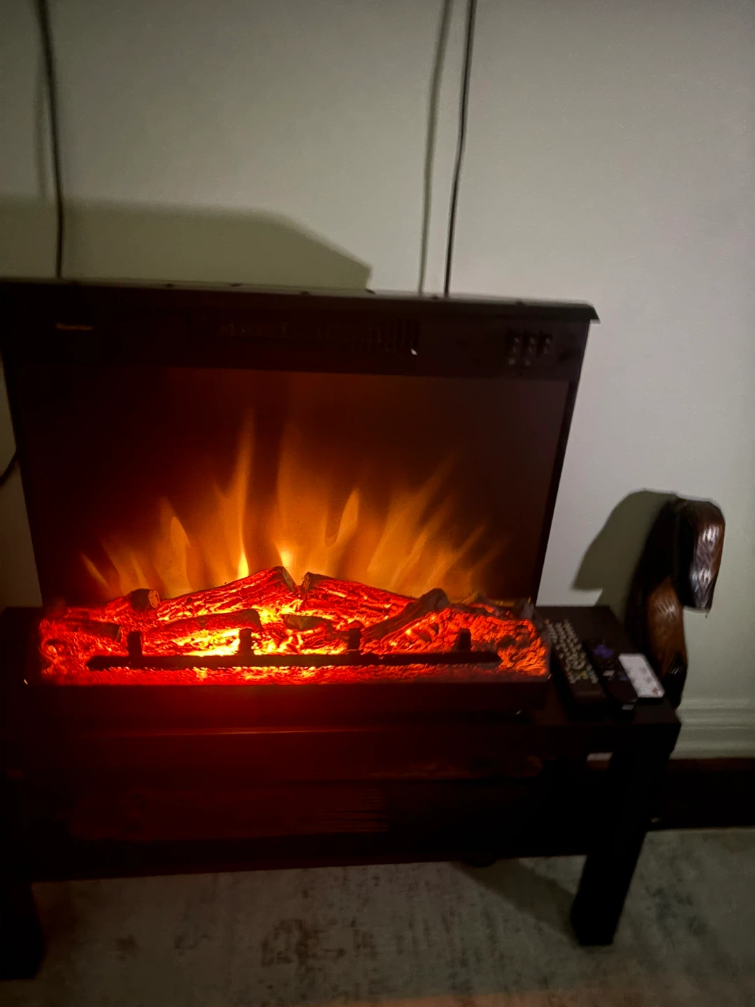 Electric Fireplace with Remote