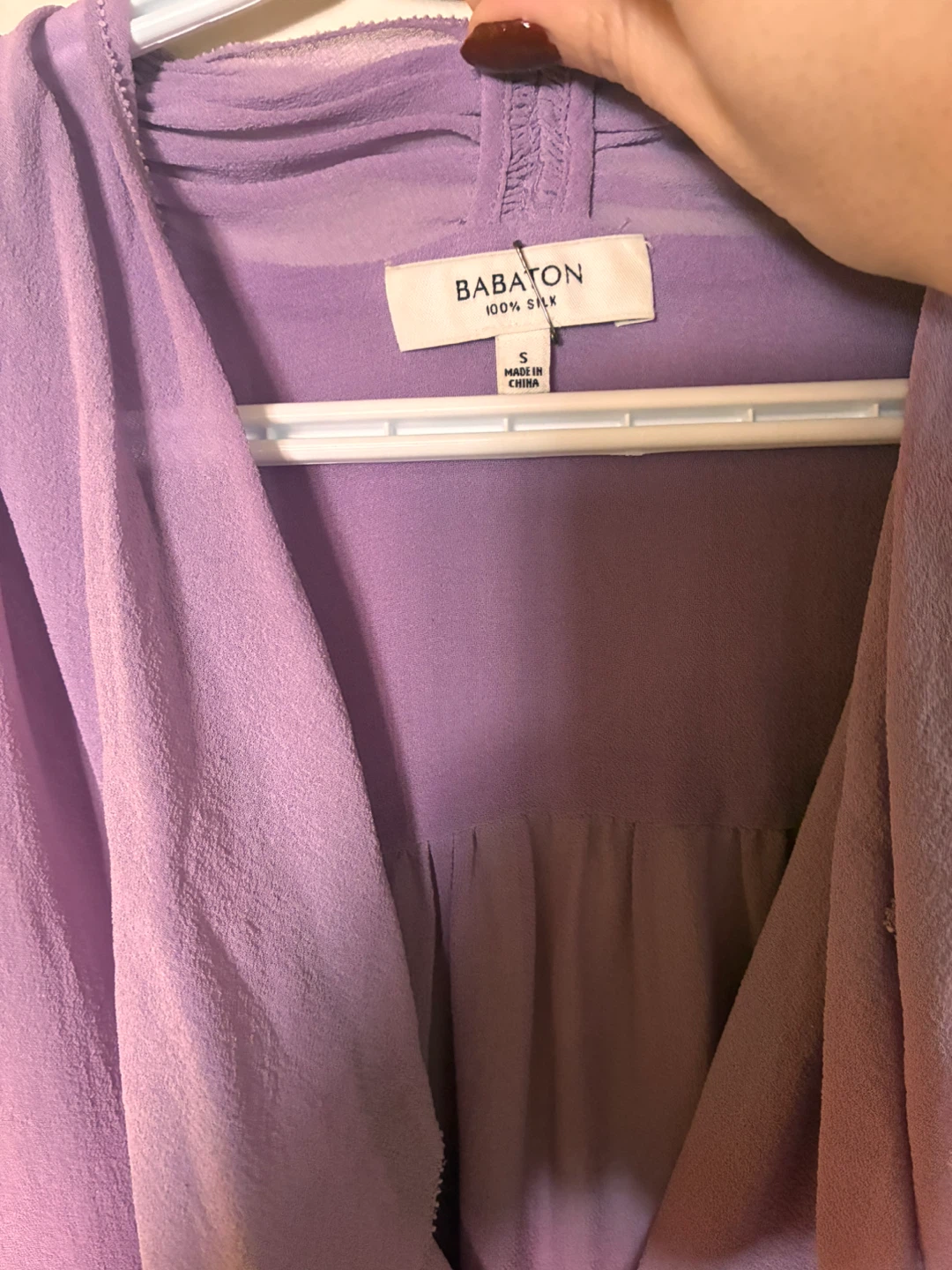 Babaton 100% Silk Sleeveless Blouse