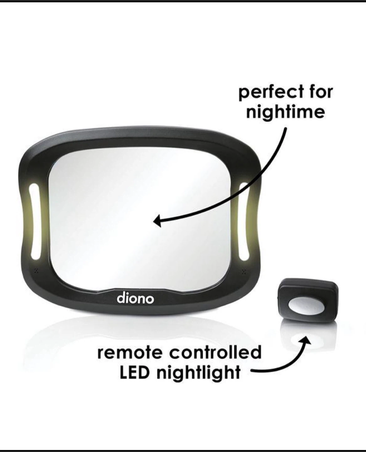 Diono Baby Car Mirror with Light & Remote - photo 3