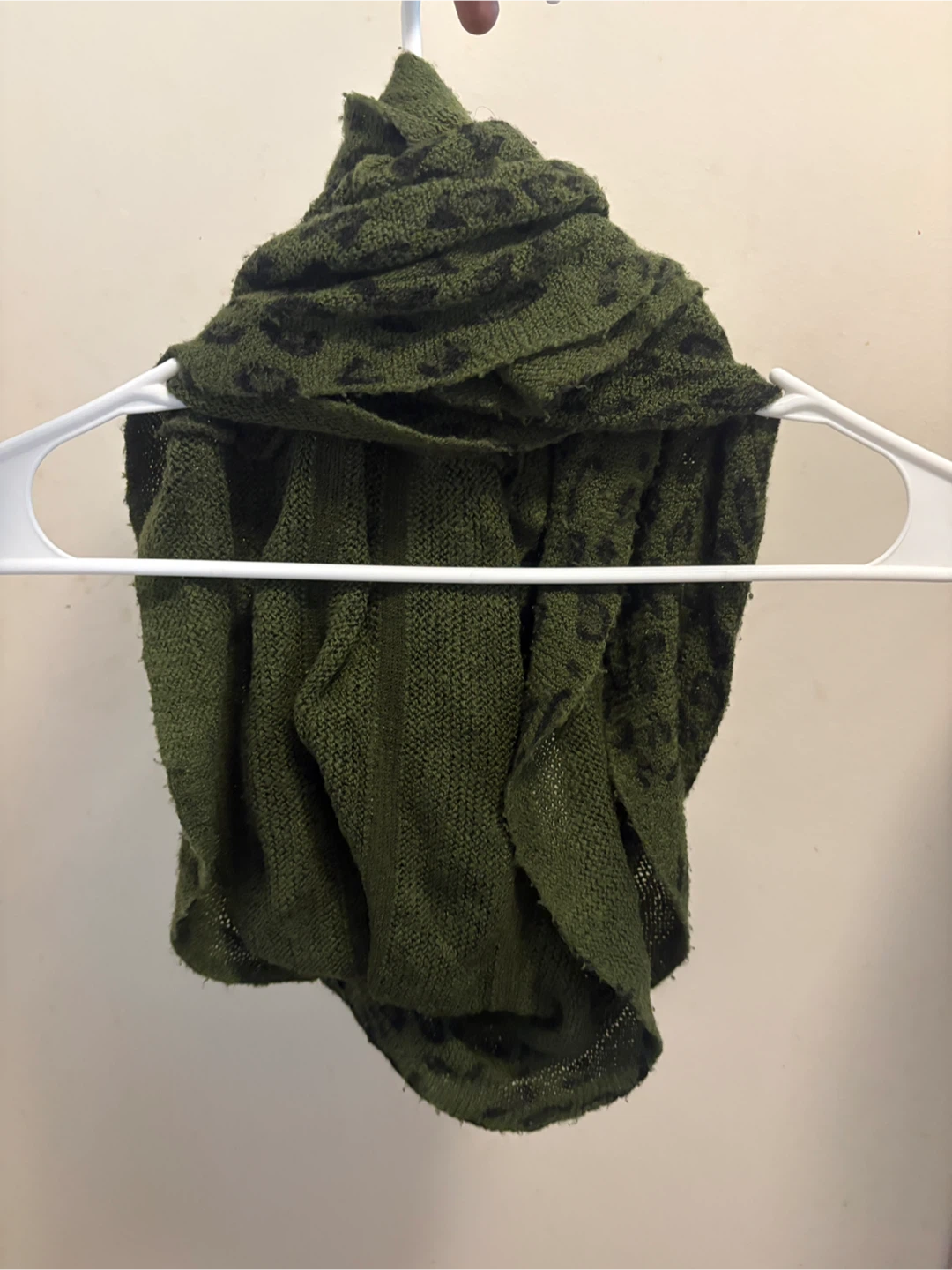 Olive Green Leopard Print Infinity Scarf ! - photo 2