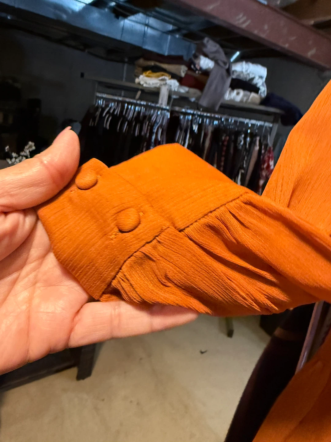 1. STATE Orange Tiered Mini Dress - photo 4
