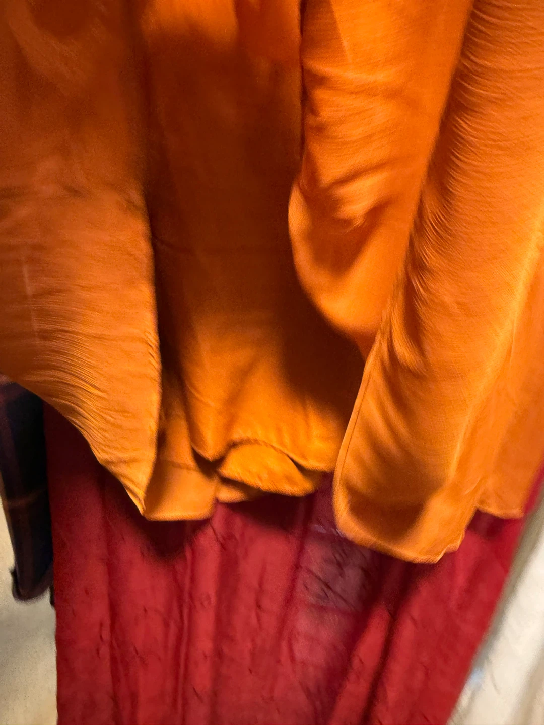 1. STATE Orange Tiered Mini Dress - photo 5