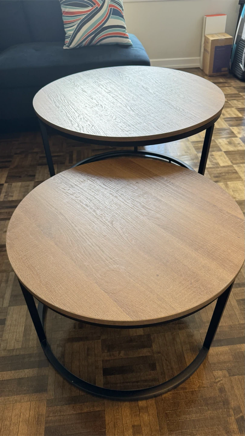 Round Nesting Coffee Tables - photo 4
