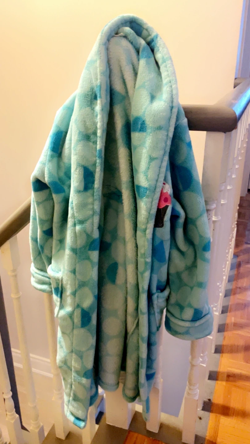 Kids Blue Cupcake Bathrobe