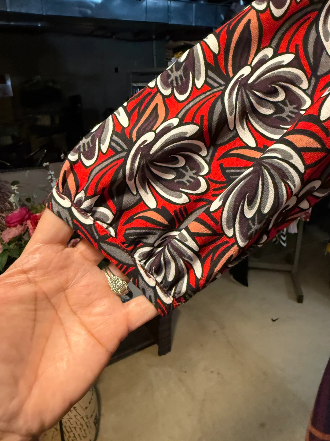 Loft Outlet Red Floral Print Dress - photo 2